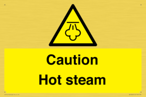 Caution Hot steam